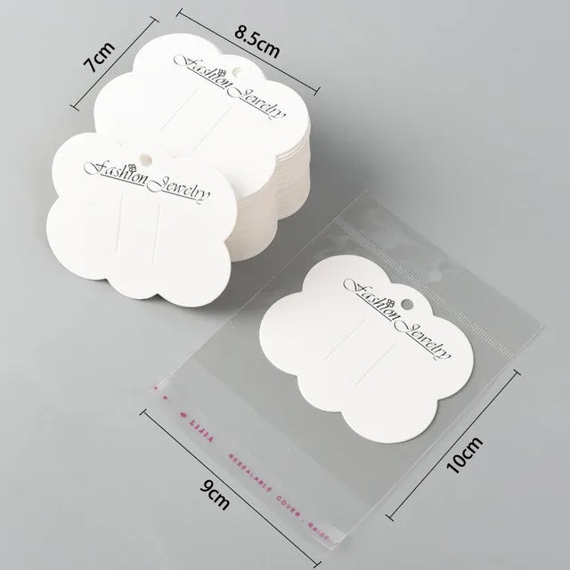 Custom Jewelry Display Cards with Embossing | MOQ 100 | 7-Day Lead Time
