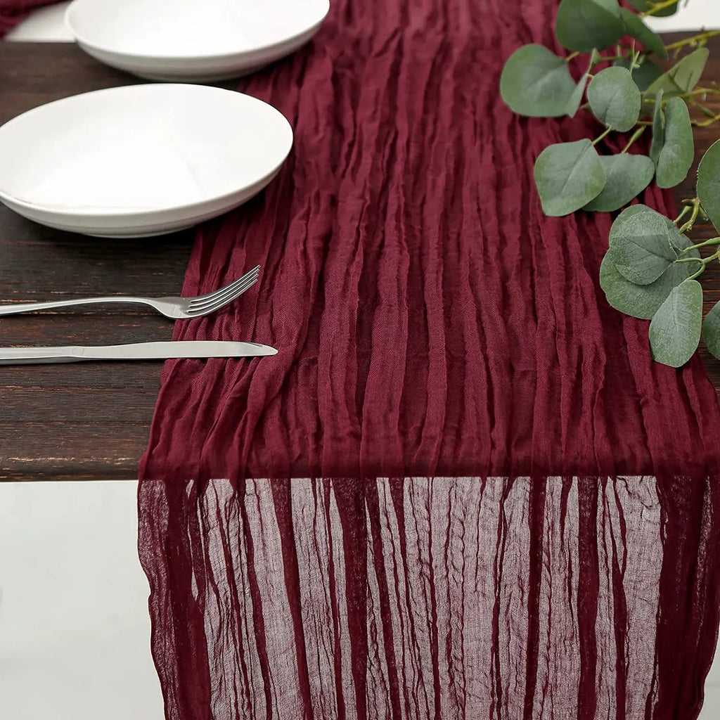 Cheesecloth Table Runners | OEKO-TEX | MOQ 1 | Luxury