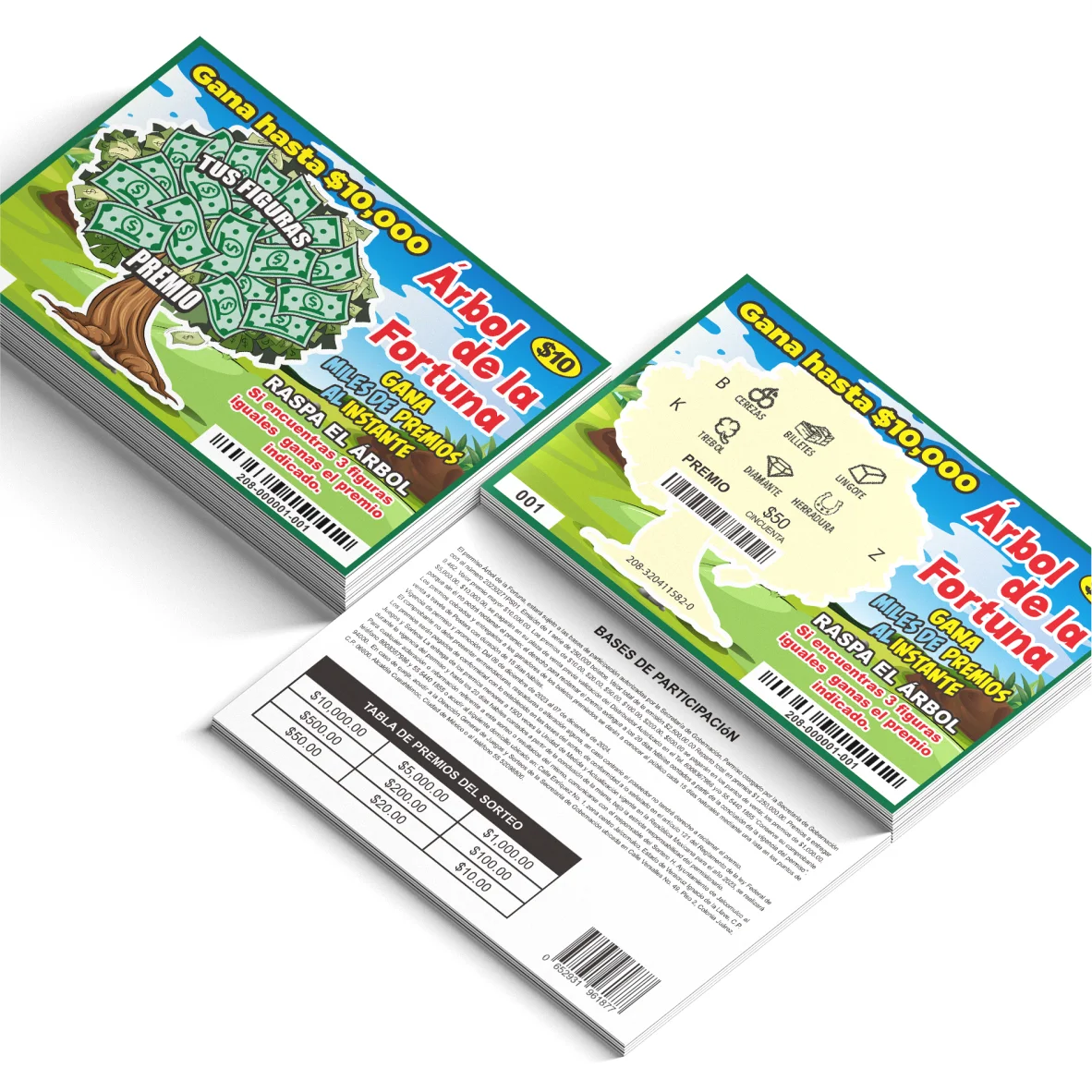 Custom Scratch Cards 5000 Pcs | Scratch-Off Lottery Tickets Promotional