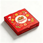 Custom Logo 3-Compartment Pizza Boxes | Restaurant Packaging MOQ 500