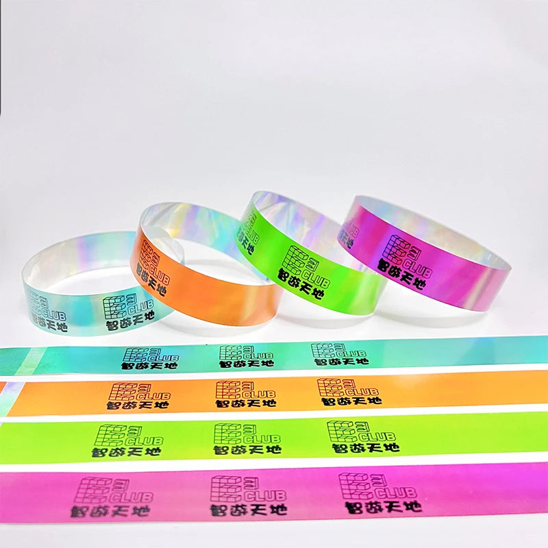 Custom Tyvek Wristbands with QR Code | Bulk MOQ 500