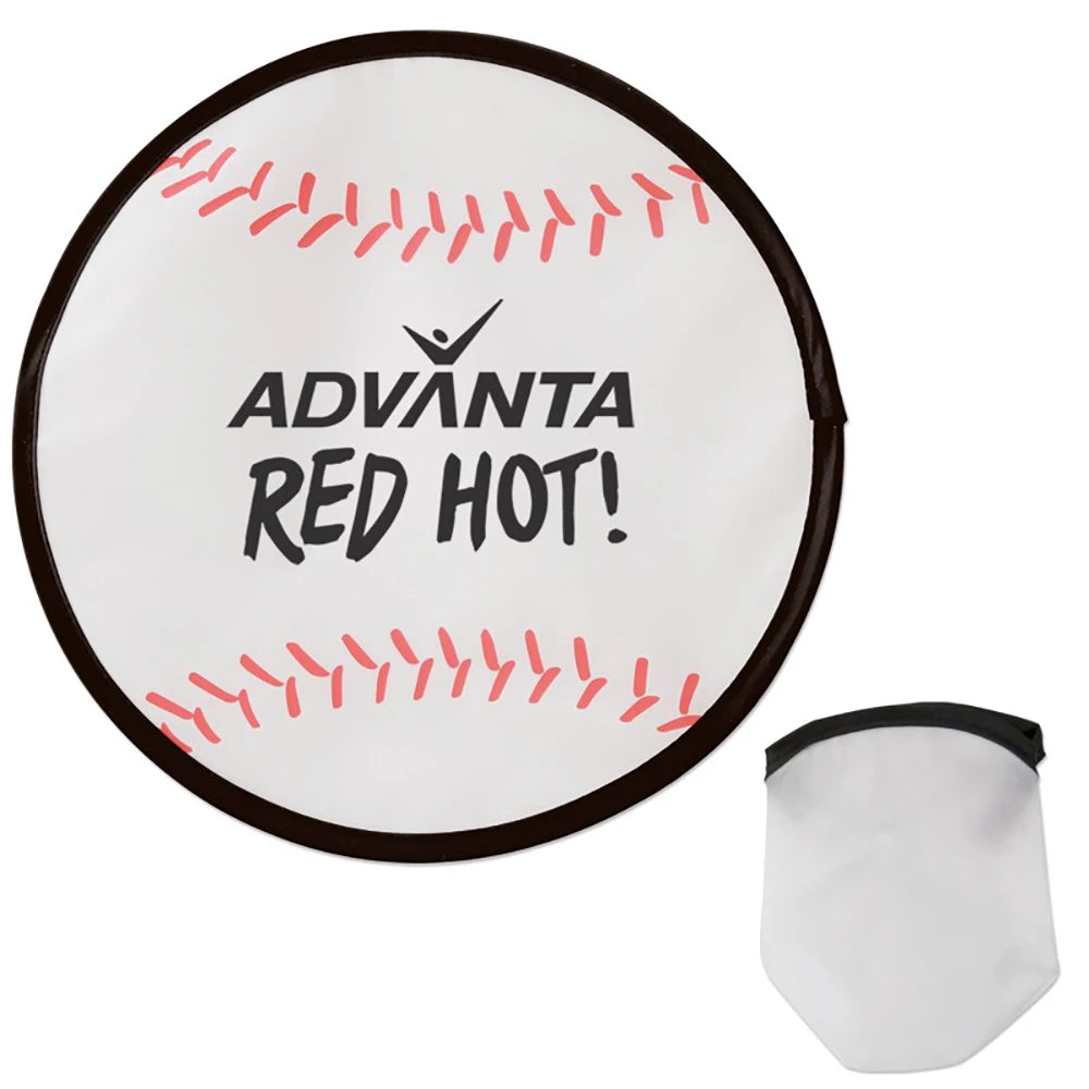 Custom Logo Folding Nylon Flyer Flying Disc for Giveaways | MOQ 100