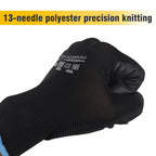 Custom Gloves With Logo 13 Gauge Polyester PU Coated Gloves Mechanic Home Work Safety PU Coated Protective Gloves