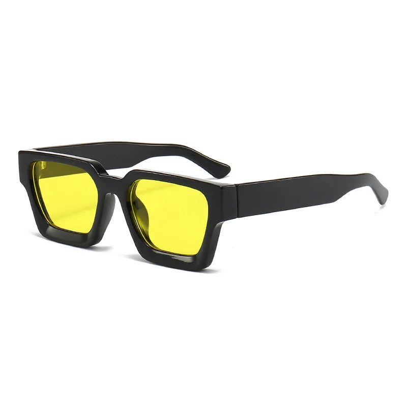 Custom Logo UV400 Rectangle Sunglasses | PC Frame 100 MOQ Private Label