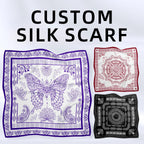Custom Photo Silk Scarves | MOQ 30 | 8-Day Lead