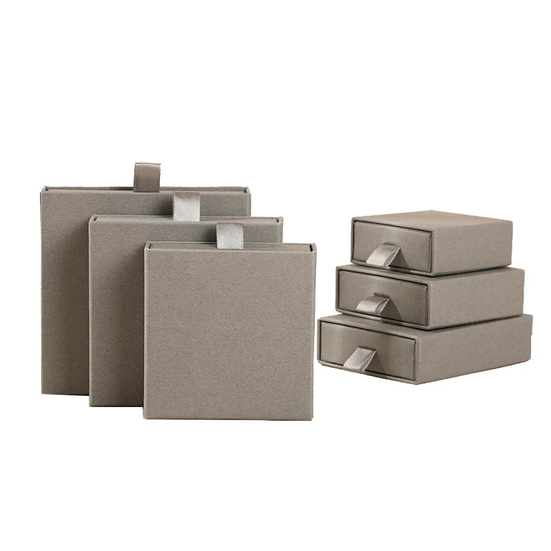 Custom Jewelry Box Wholesale | Eco-Friendly Paper 200 MOQ Embossed Logo