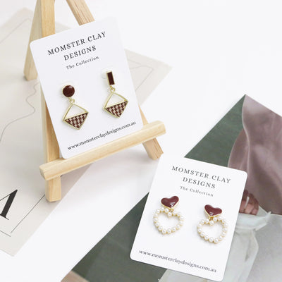 Custom Die Cut Jewelry Display Cards | Embossing | MOQ 100