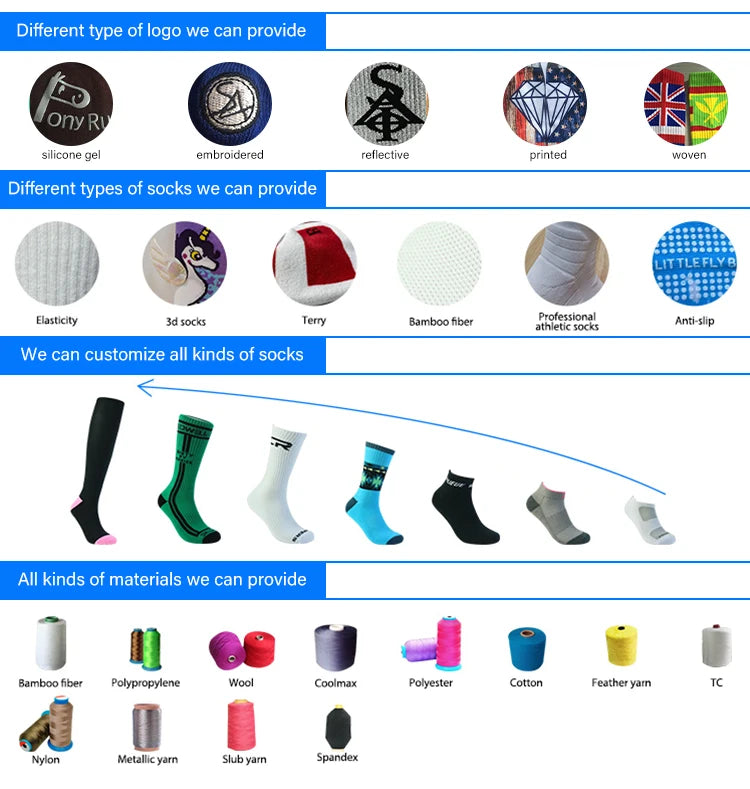 Custom Logo Cycling Socks Nylon Spandex | MOQ 100 pcs