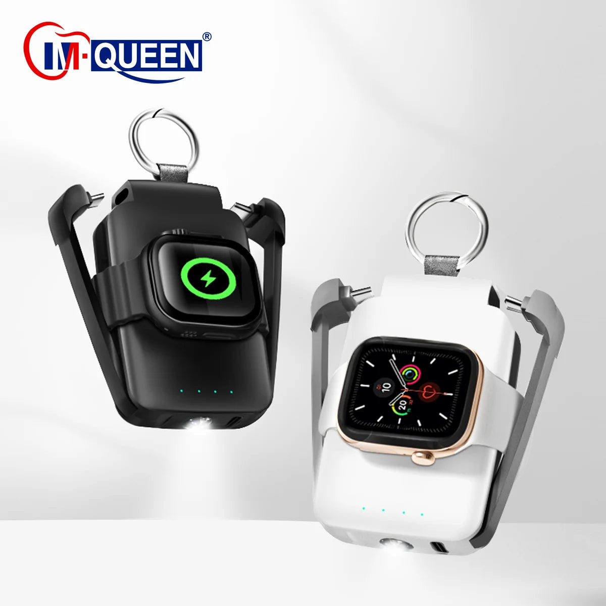 Custom Mini Power Bank 2000mAh 4000mAh | Keychain Portable Charger with Cable