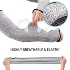 Custom 18 Inch HPPE Cut Resistant Arm Sleeves | MOQ 200 Pairs
