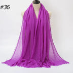 Wholesale Polyester Scarves: 105 Colors, 10-Day Lead, 90x180cm | Spring/Summer Women's Fashion