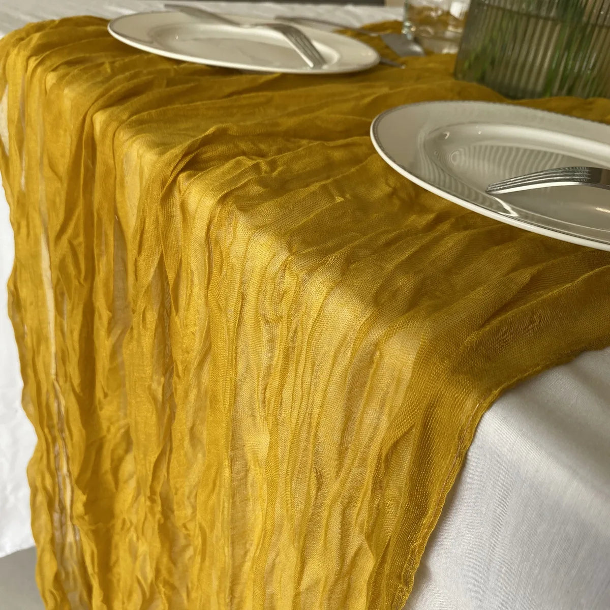 Cheesecloth Table Runners | OEKO-TEX | MOQ 1 | Luxury