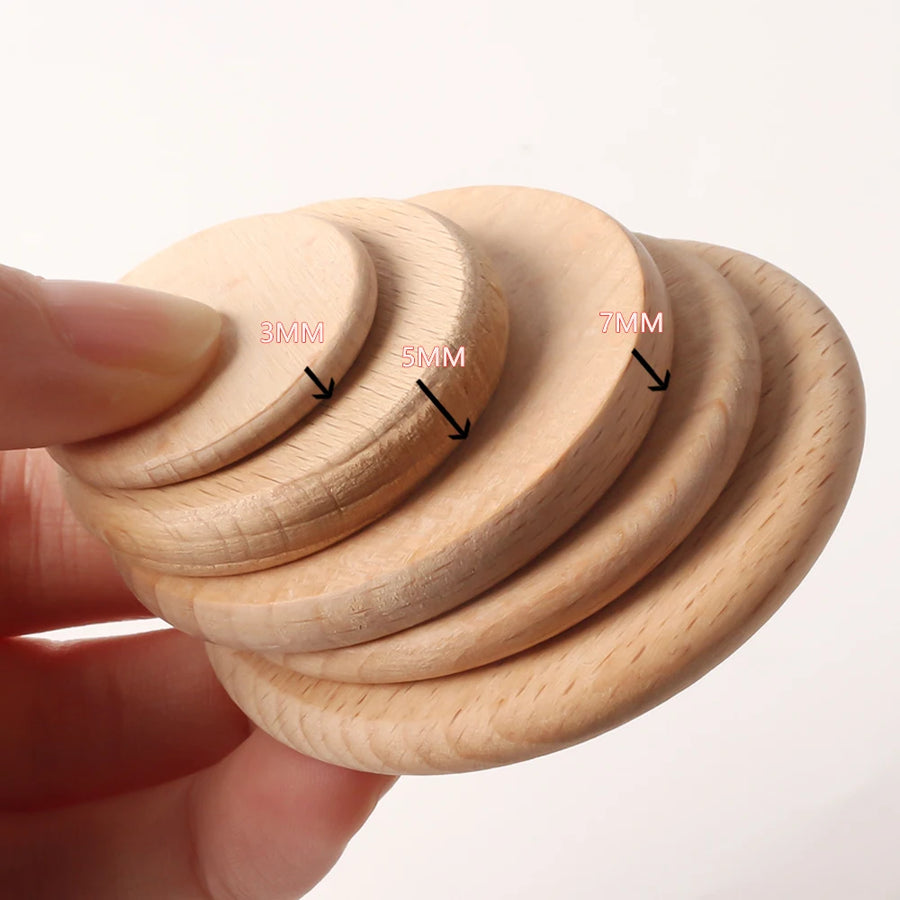 Custom Wooden Tokens with Logo | Beechwood Engraved | 50 MOQ