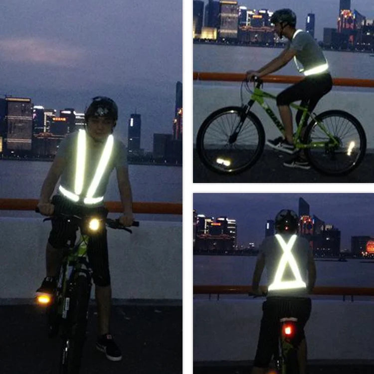High-Vis Reflective Safety Belt | R>330 cd/lx.m2 | Adjustable Elastic | 1 MOQ | Custom Logo