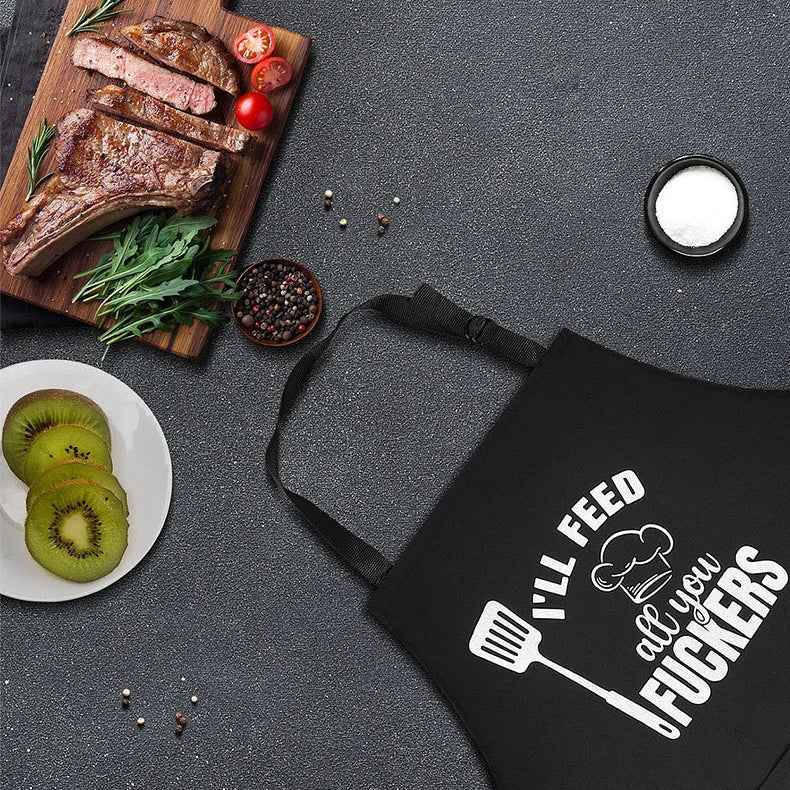 Custom Logo Unisex Bib Aprons with 2 Pockets for Cooking Kitchen Advertising Adjustable Waterproof Extra Large Long Ties Apron