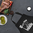 Custom Logo Unisex Bib Aprons with 2 Pockets for Cooking Kitchen Advertising Adjustable Waterproof Extra Large Long Ties Apron