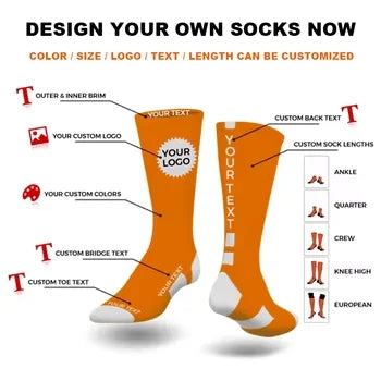 Custom Terry Sole Socks | Cotton Bamboo Basketball Sox
