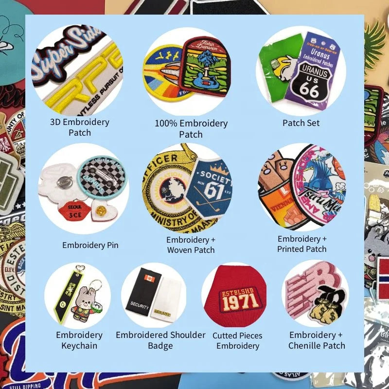 Custom Embroidered Fabric Badges | Iron On Patches with Logo