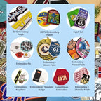 Custom Embroidered Fabric Badges | Iron On Patches with Logo