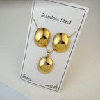 Custom 18K Gold Plated Stainless Steel Jewelry Set | MOQ 2