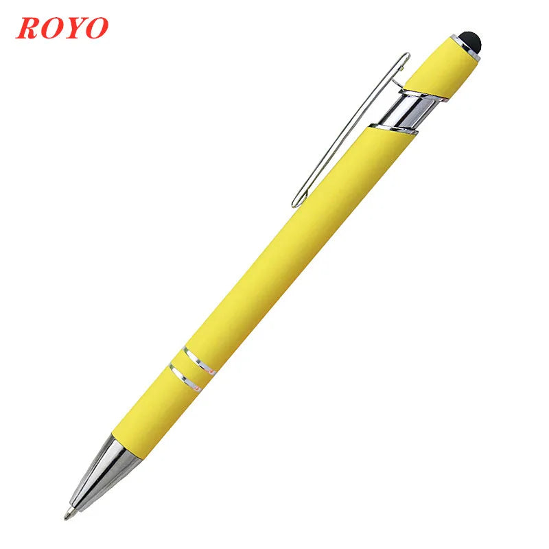 Custom Metal Stylus Pen with Logo | 2-in-1 Ballpoint MOQ 100