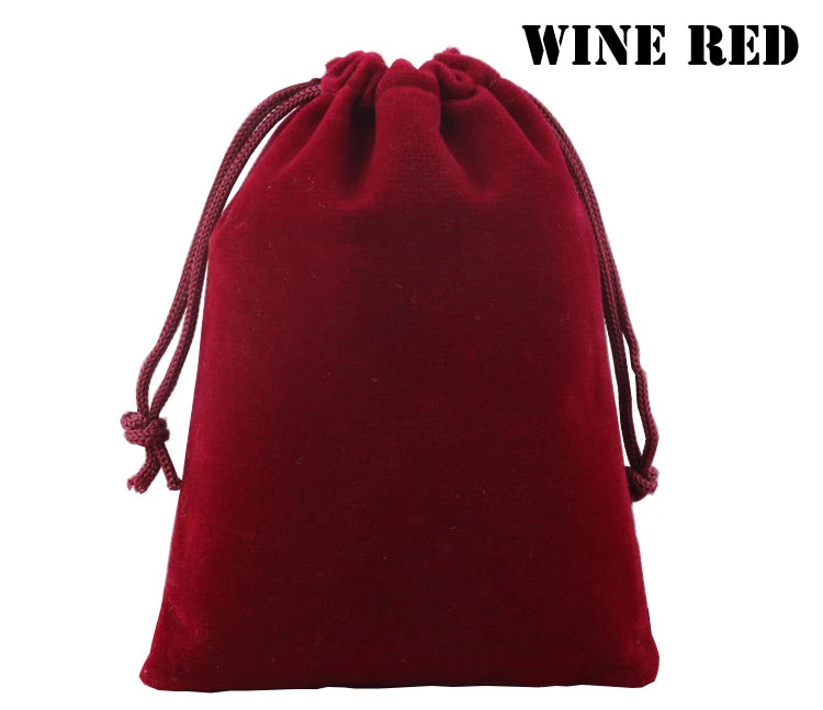 Custom Velvet Drawstring Pouch for Jewelry | Hot Stamping & Low MOQ 100