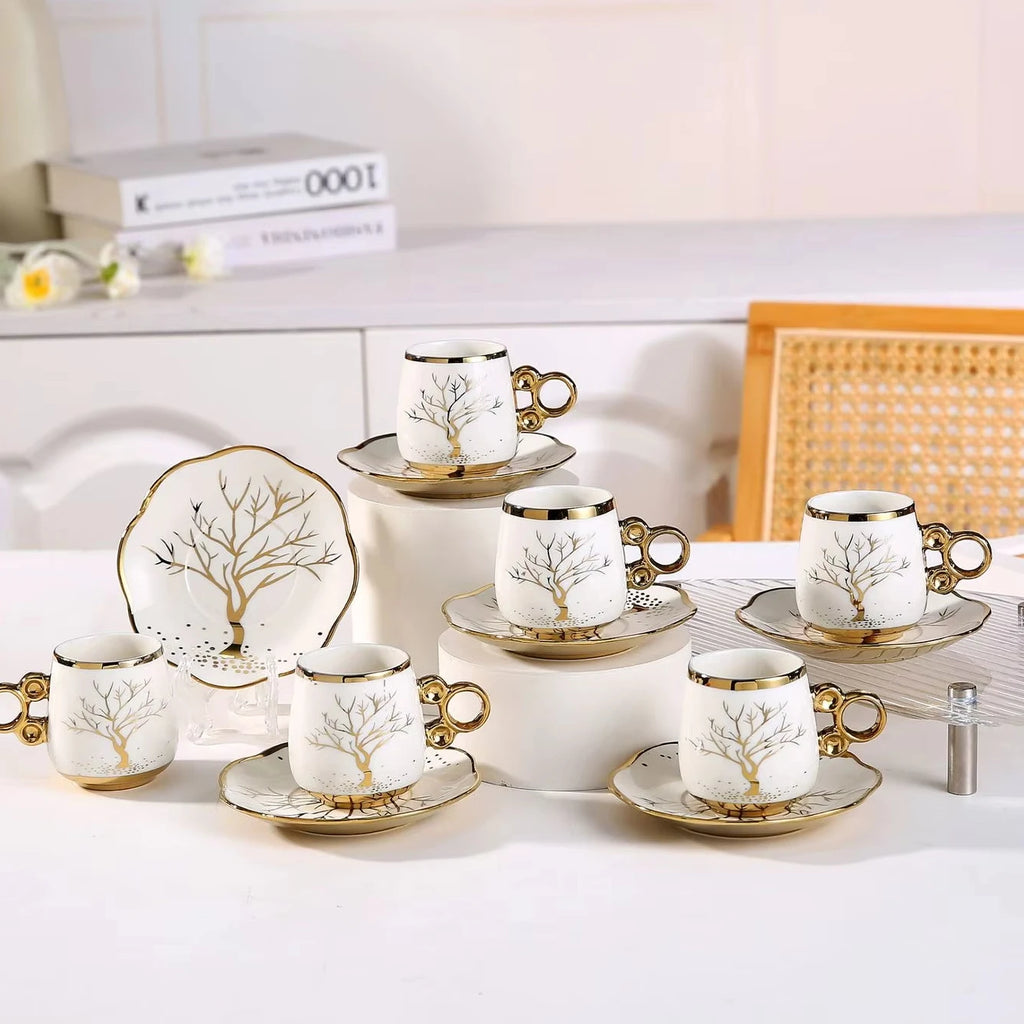 Custom Ceramic Coffee Cup Set — 31-Day Lead, Gift Box, OEM/ODM