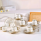 Custom Ceramic Coffee Cup Set — 31-Day Lead, Gift Box, OEM/ODM