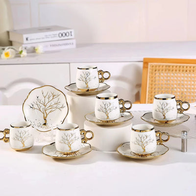 Custom Ceramic Coffee Cup Set — 31-Day Lead, Gift Box, OEM/ODM