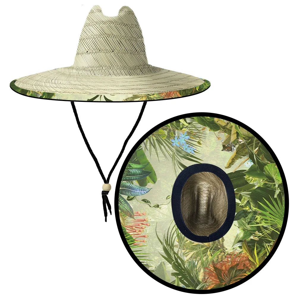 Custom Natural Grass Straw Hat | Summer Beach Logo Patch MOQ 50