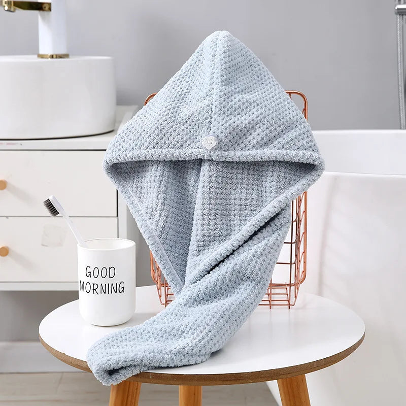 Microfiber Hair Towel 25x65cm | Fast Drying Turban Wrap | Bulk Custom Logo
