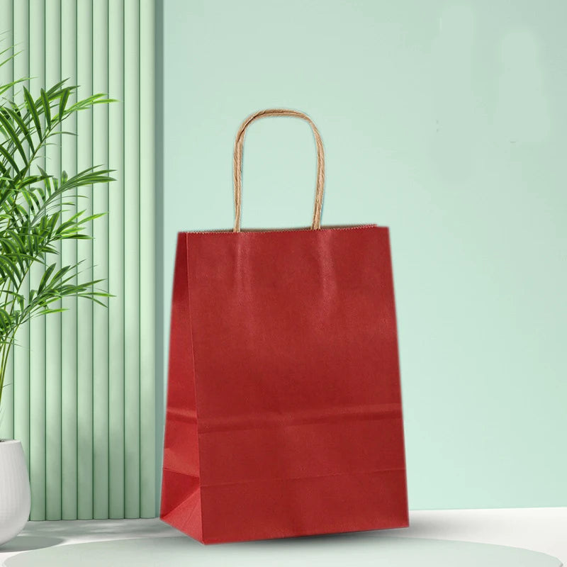 Kraft Paper Bags — Leakproof Bottom, 10,000 Pcs MOQ, Recyclable