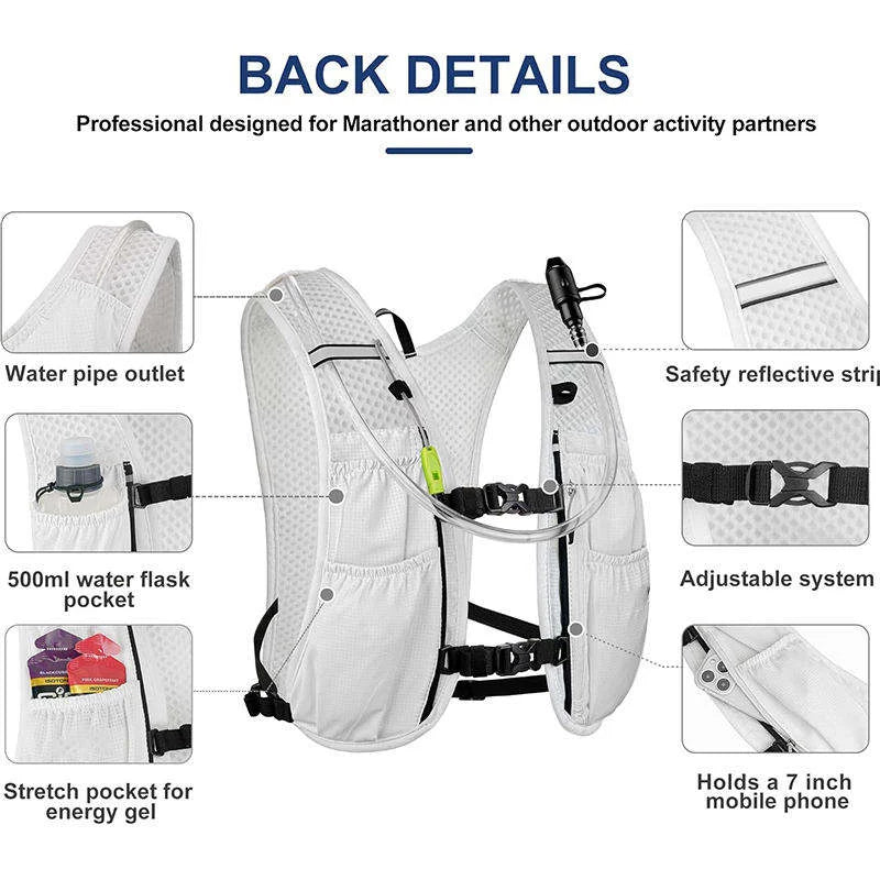 Custom 5L Running Hydration Vest with Logo | MOQ 1 pc