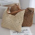 Custom Straw Paper Beach Bag with Logo | Bulk 100 Bags