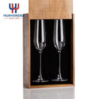 Custom Crystal Champagne Flutes | 100 MOQ for Wedding & Event Toasting