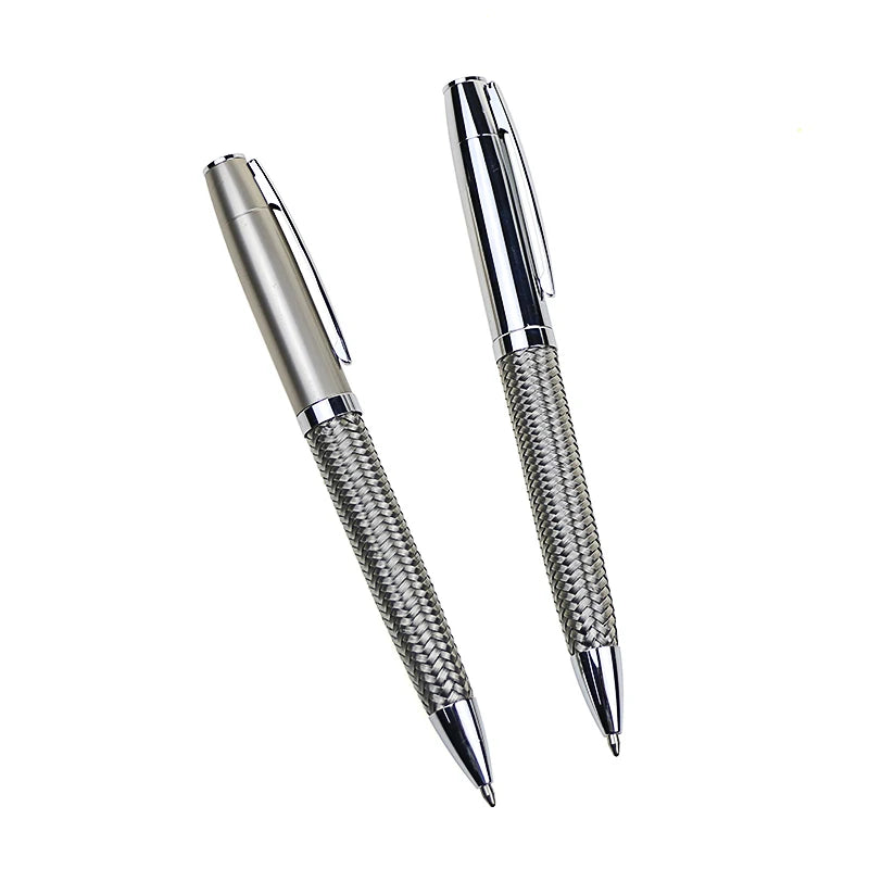 Stainless Steel Promotional Pens: 500 MOQ, 25-Day Lead, 1.0mm | Laser Engraved Ballpoint Gifts
