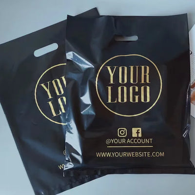 Custom Die Cut Plastic Shopping Bags | LDPE/HDPE with Gravure Printing, Wholesale