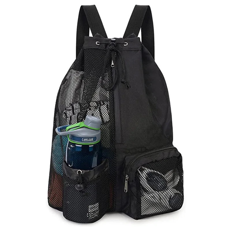 Custom Mesh Drawstring Backpack with Logo | Bulk 500