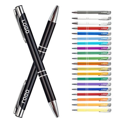 Metal Ballpoint Pens with Laser Engraved Logo for Office, Events and Corporate Gifts