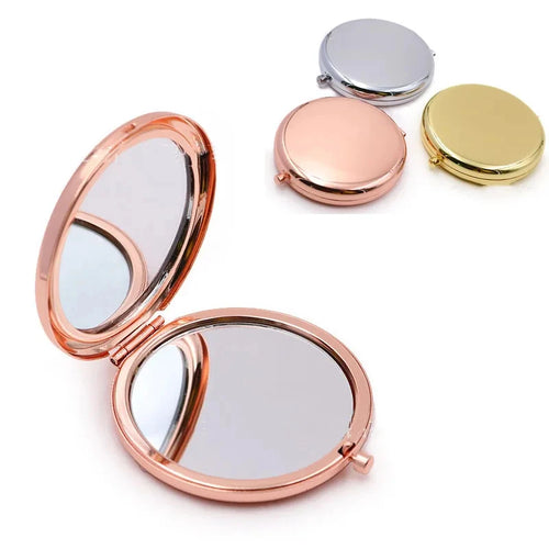Personalized Pocket Mirrors with Name | Rose Gold | MOQ 100 pcs