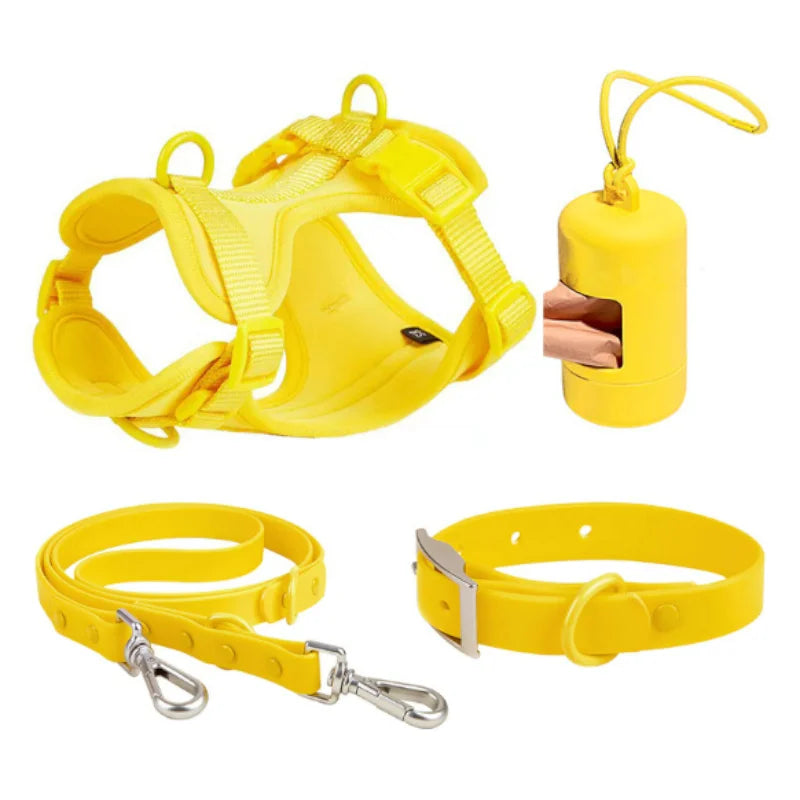 Custom Dog Harness Set with Logo | 300 MOQ | PVC Waterproof
