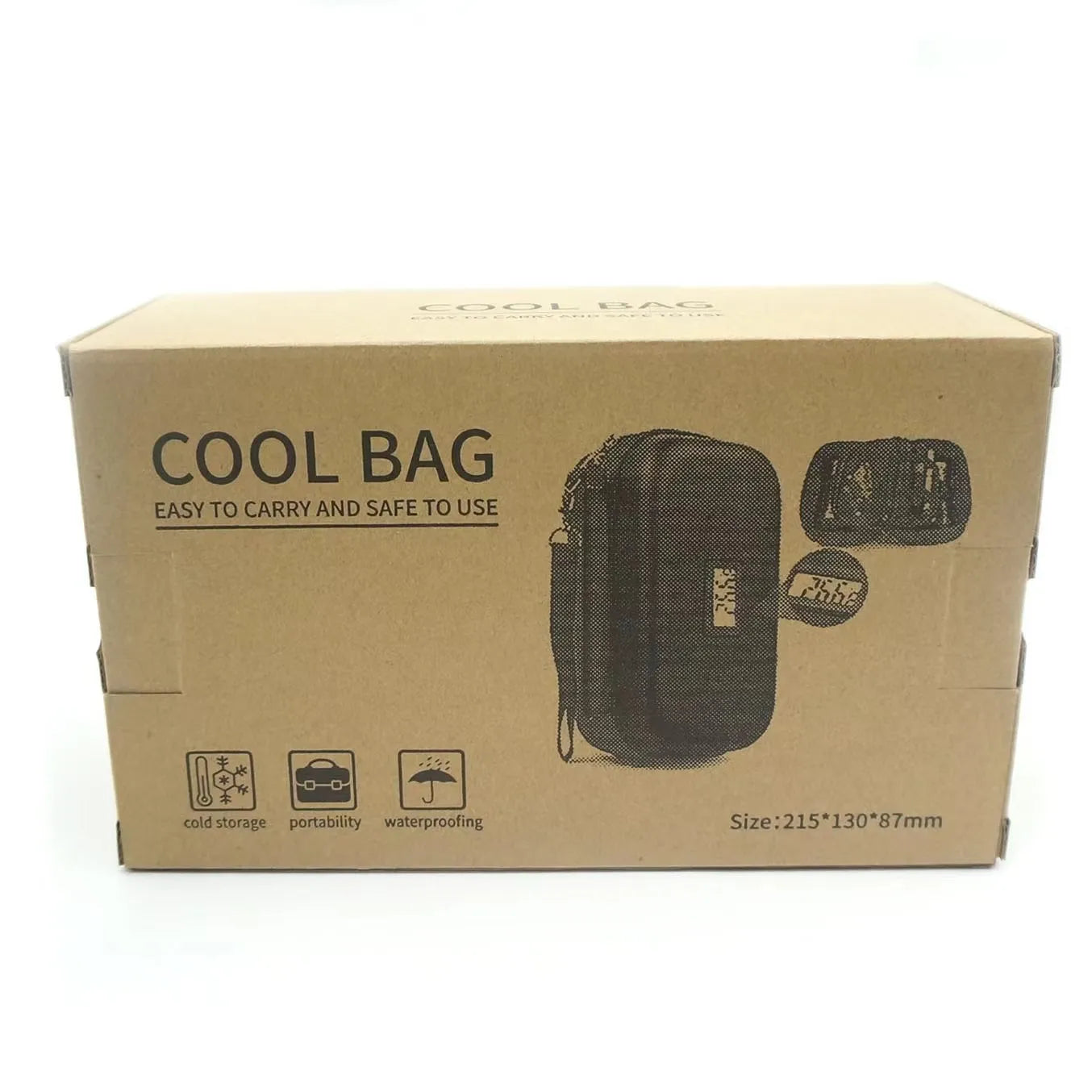 Insulin Storage Bag 1.6L | Thermometer Display | Leather Medicine Cooler
