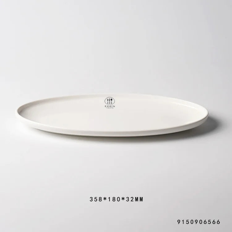 Custom Logo Porcelain Tableware Plates | Hotel Restaurant Wholesale