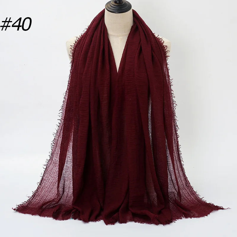 Wholesale Polyester Scarves: 105 Colors, 10-Day Lead, 90x180cm | Spring/Summer Women's Fashion