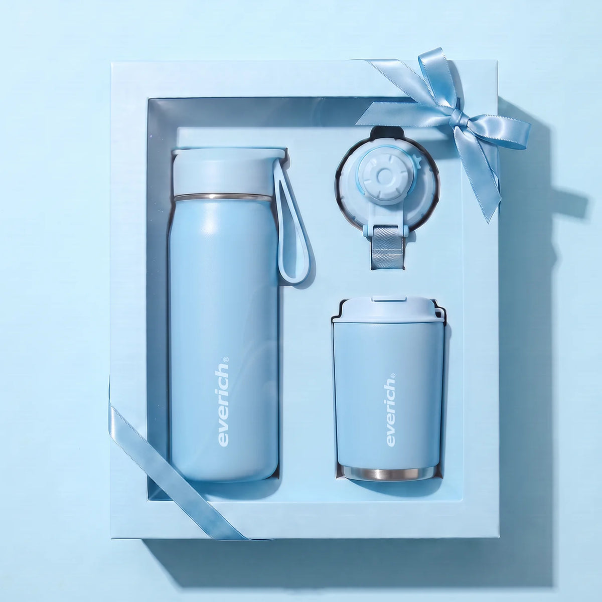 Insulated Water Bottle Set with Logo | 18/8 Steel | 12-24 Hour Insulation