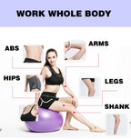 Custom Anti-Burst Exercise Ball | 55/65/75cm | 50 MOQ | Quick Pump