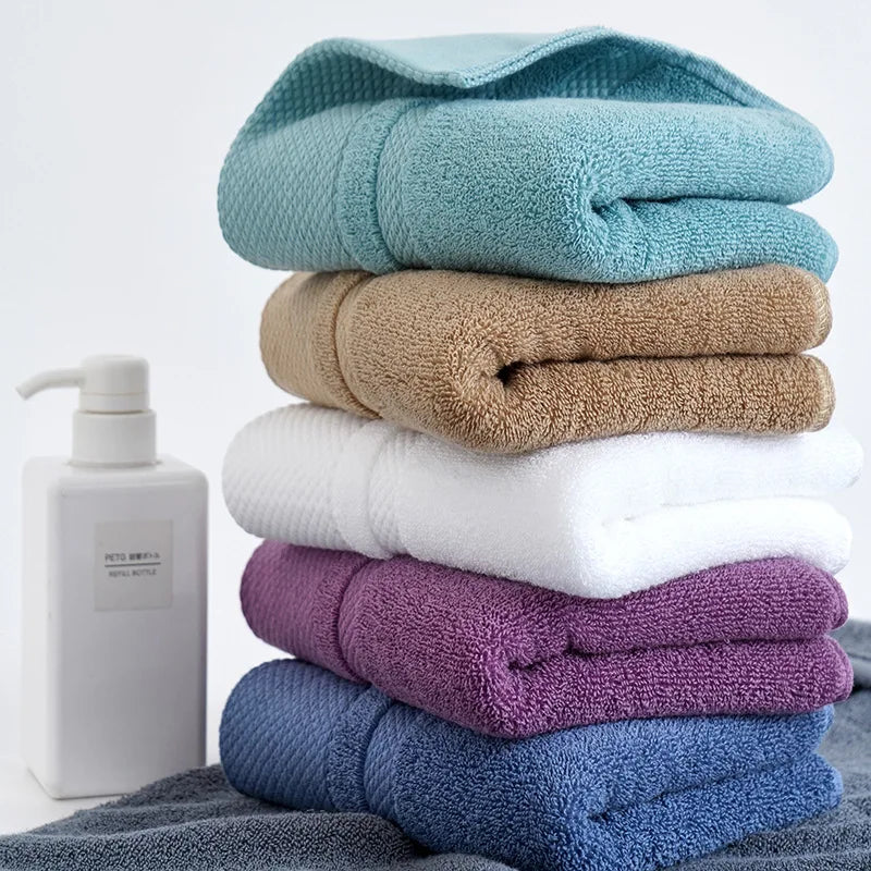 100% Pure Cotton Extra-Thick Face Towel | 120g | OEM Logo | 1 MOQ | Hotel Spa