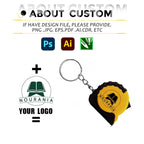 Custom Mini Tape Measure Keychain | 500 Pcs MOQ Steel Promotional Gift