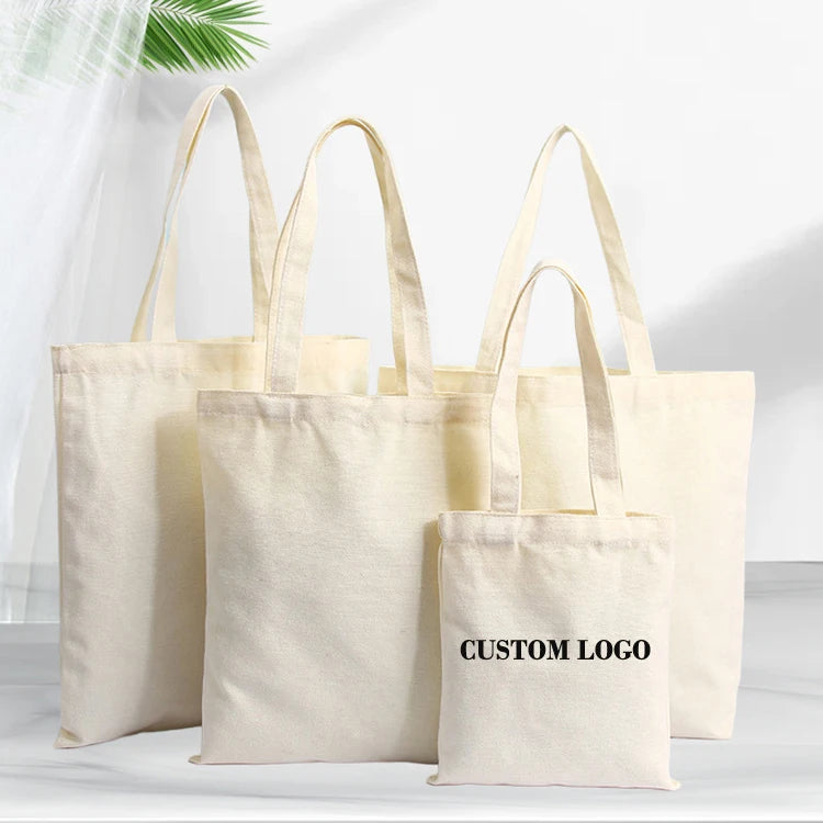 Custom Canvas Tote Bags with Logo | MOQ 100 Pieces