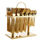 Royal Design Stainless Steel Flatware | Gold Cutlery Sets